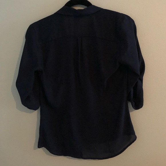 H&M Navy Blue Button Down - Picture 3 of 4